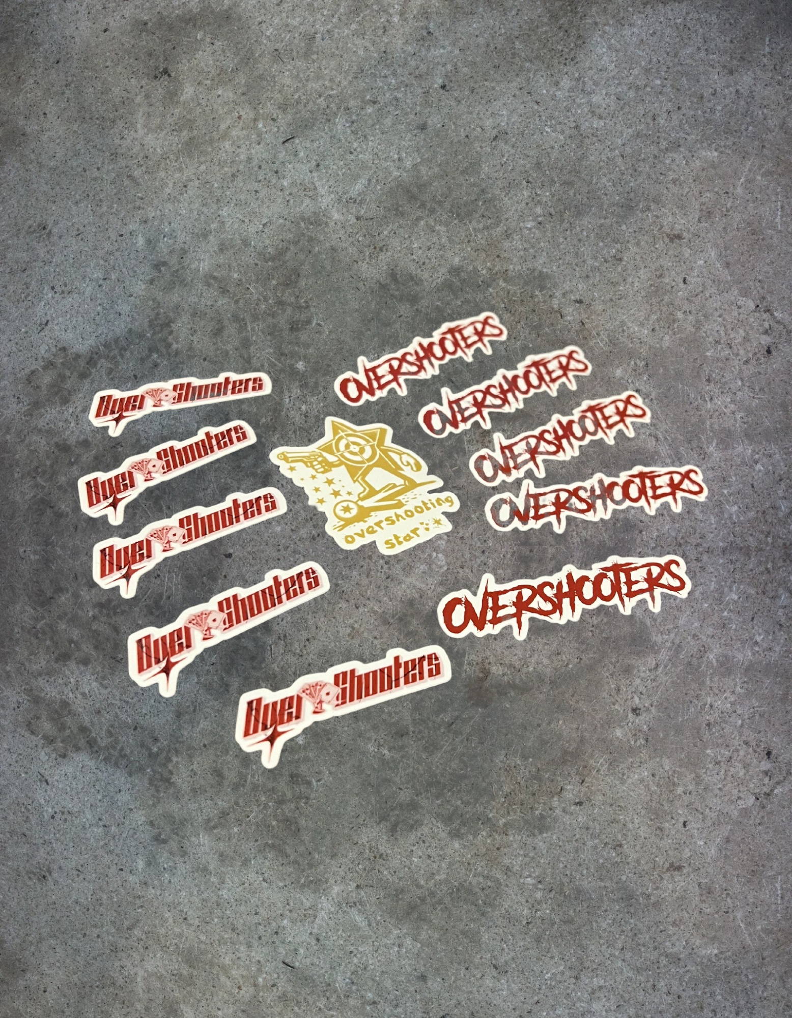 Overshooters Sticker Pack 2 (11 Pieces)