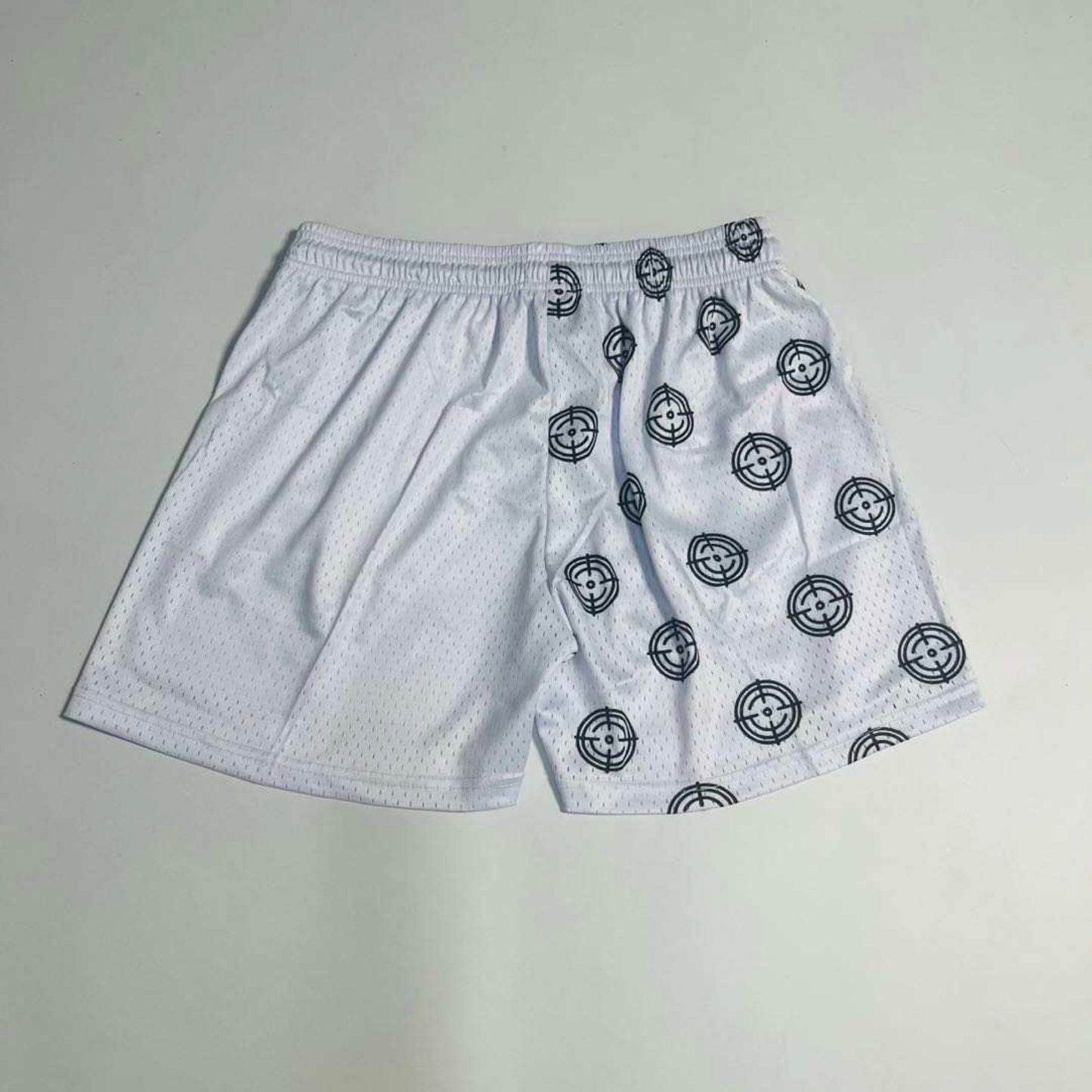 Scoped In Shorts (Mid Thigh Cut) - White/Black