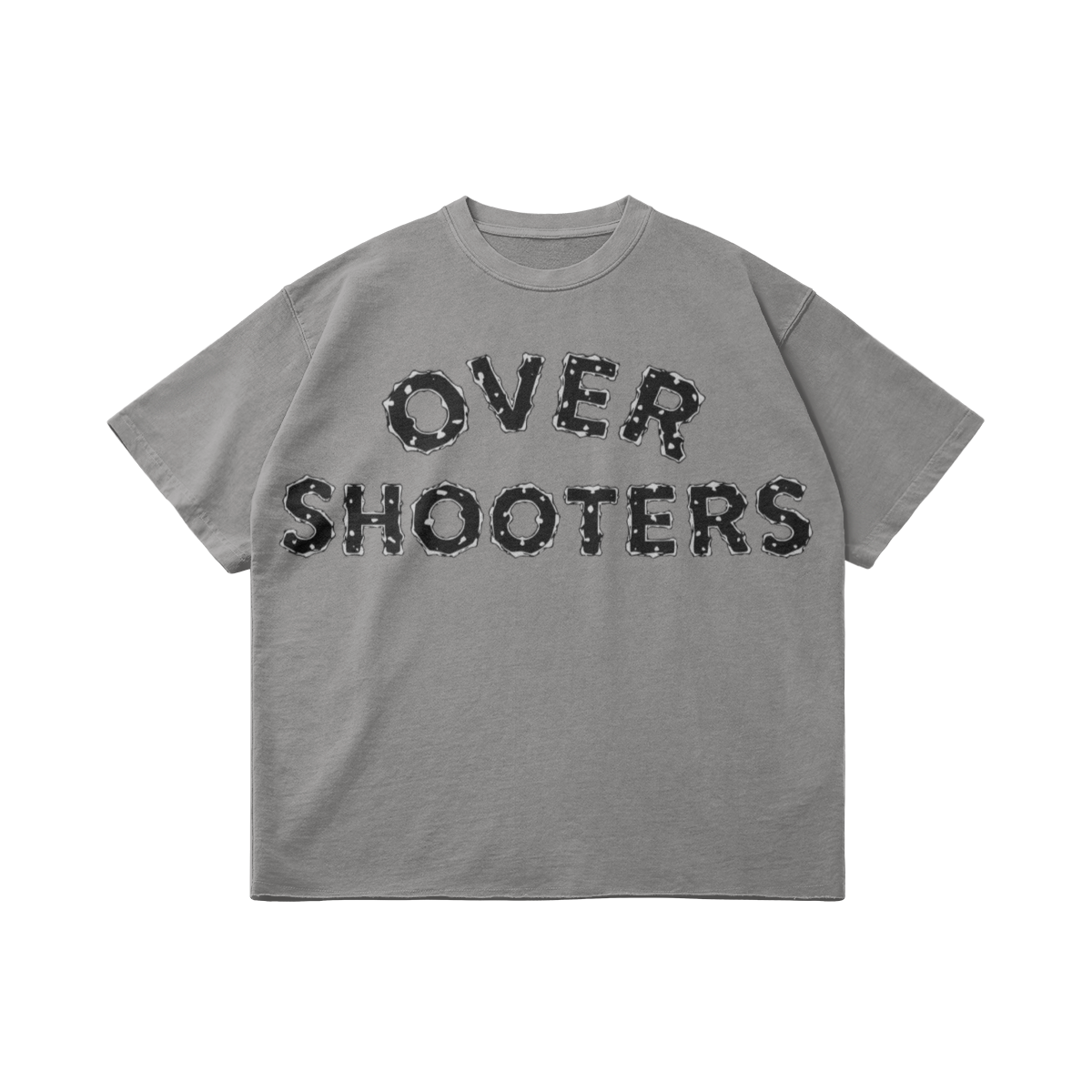 Bulletproof Oversized Raw Hem T-Shirt - LARGE PRINT