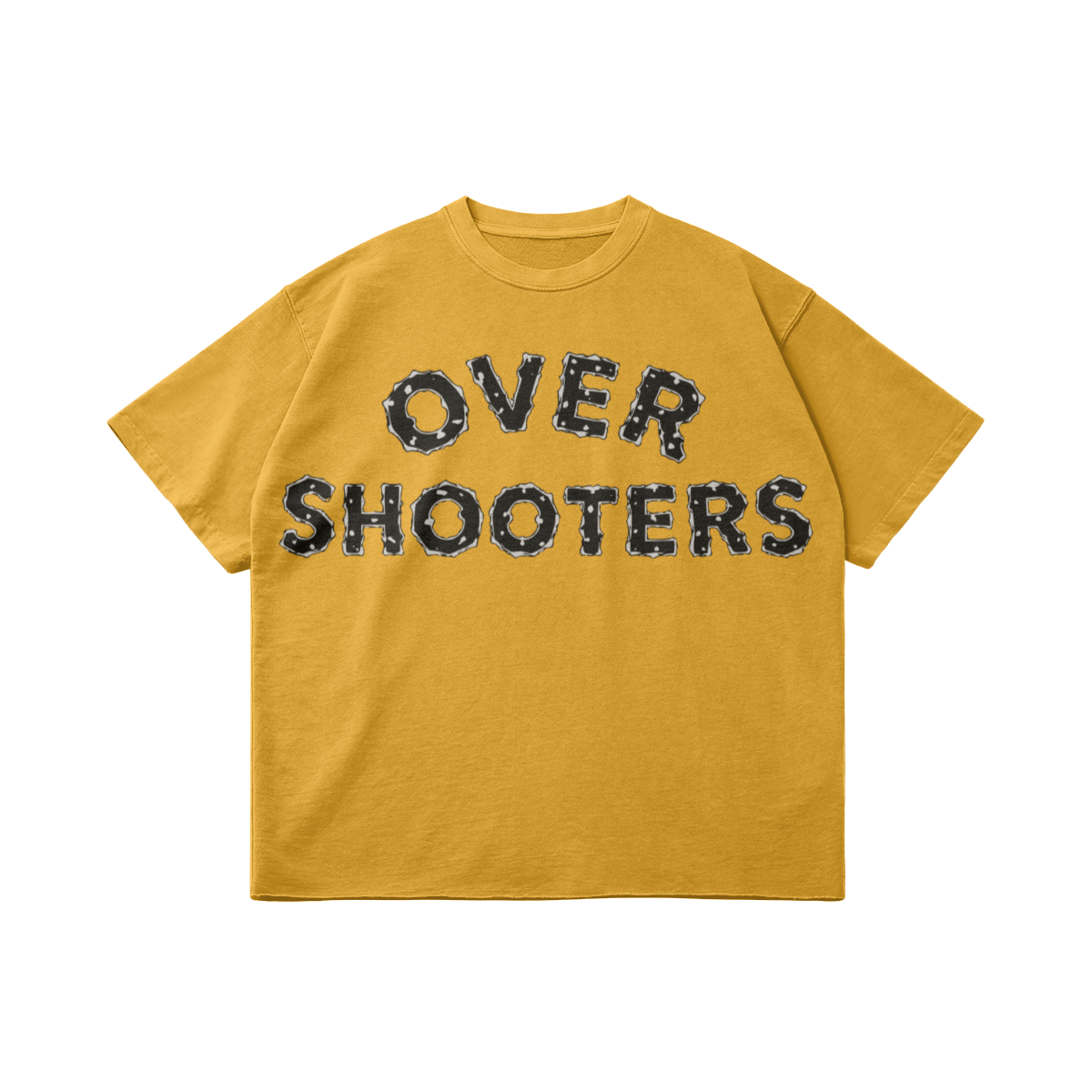 Bulletproof Oversized Raw Hem T-Shirt - LARGE PRINT