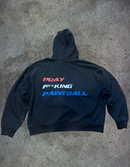 Play F**king Paintball - Sun Faded Ripped Hoodie