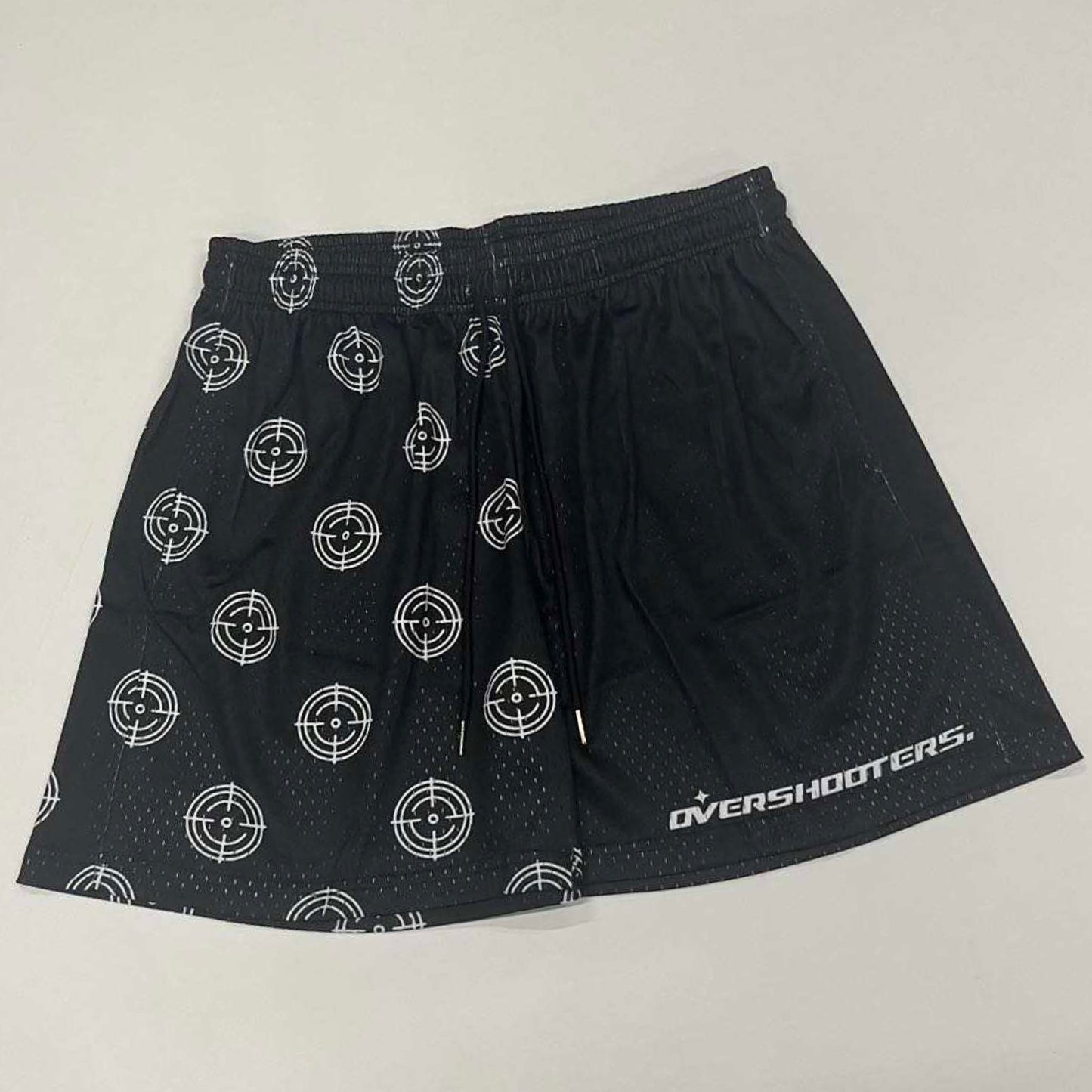 Scoped In Shorts (Mid Thigh Cut) - Black/White