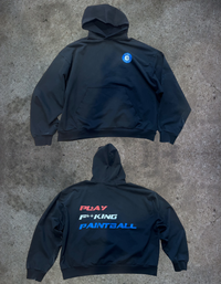Play F**king Paintball - Sun Faded Ripped Hoodie