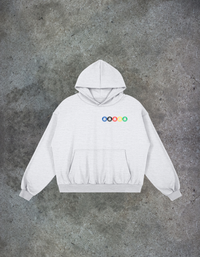 Overshooters Olympics Heavyweight Boxy Hoodie (Light Gray)