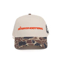 Overshooters Orange/Brown Duck Camo A-Frame Baseball Hat
