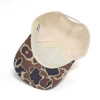 Overshooters Orange/Brown Duck Camo A-Frame Baseball Hat