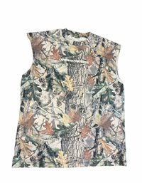Vintage Wood Camo Cutoff T-Shirt