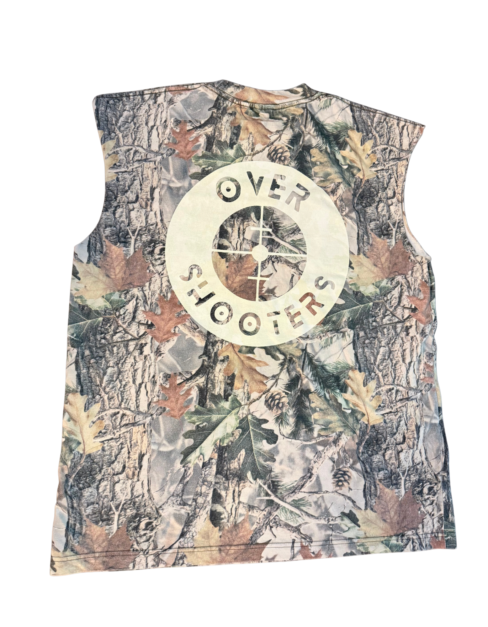Vintage Wood Camo Cutoff T-Shirt