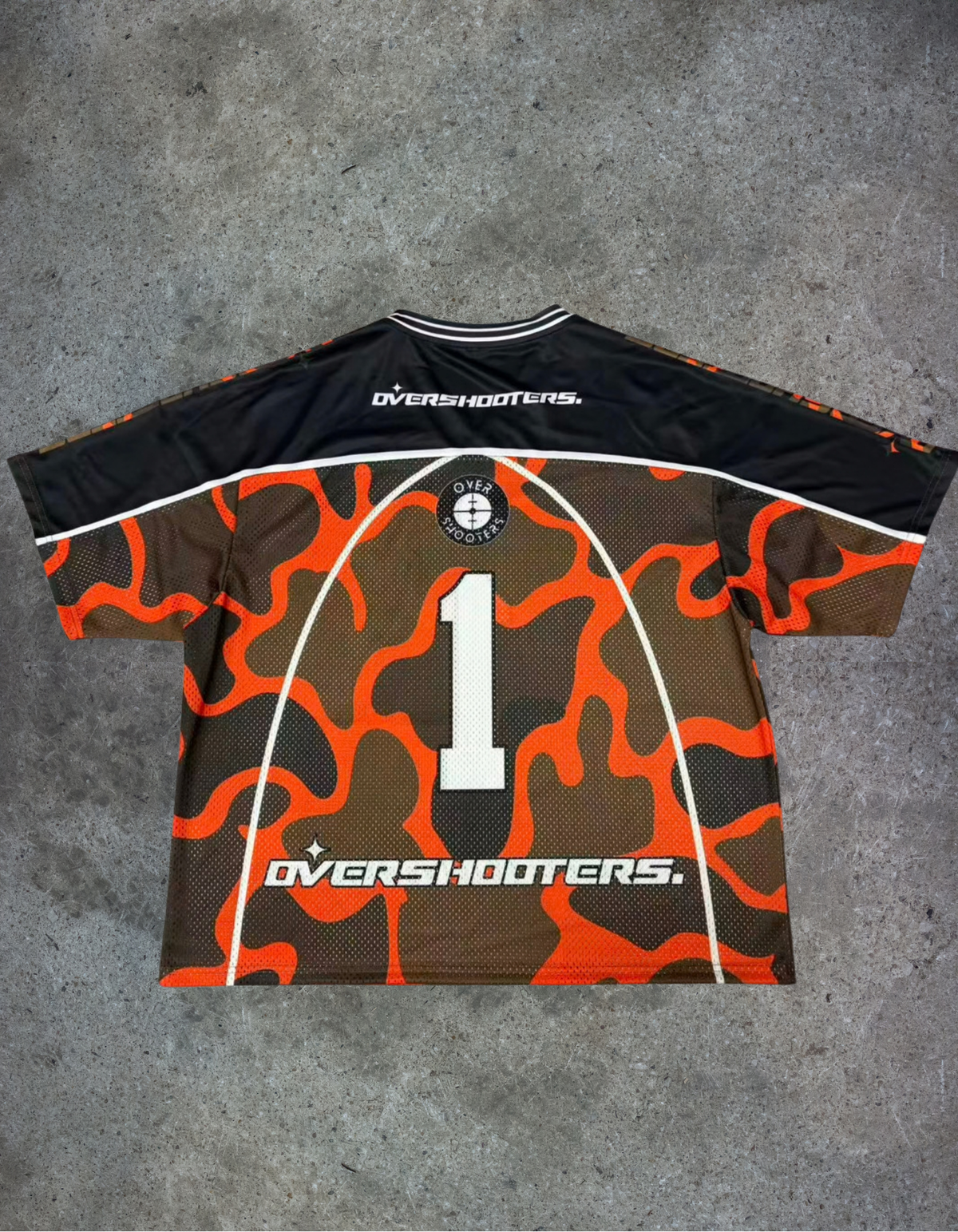 Overshooters Jersey - Black/Orange Duck Camo (Oversized)