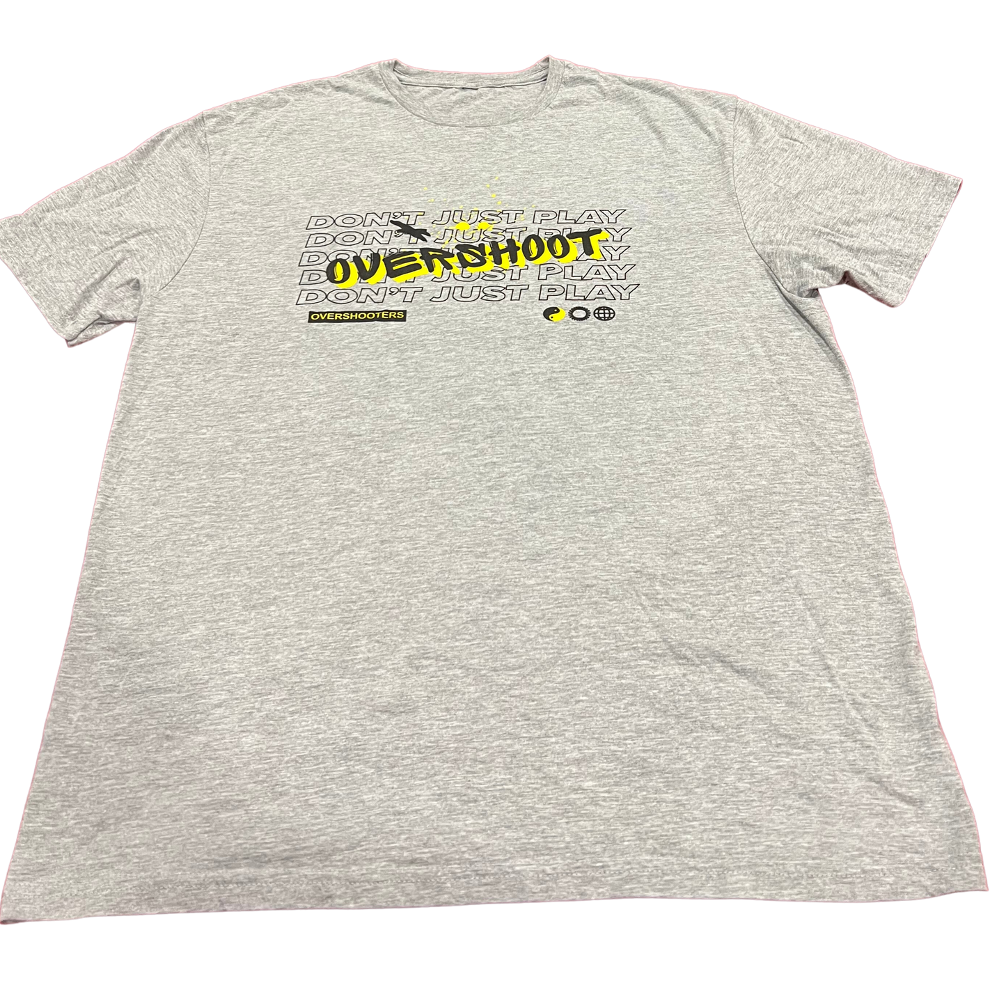 Don’t Just Play Overshoot Training T-Shirt - Grey/Black