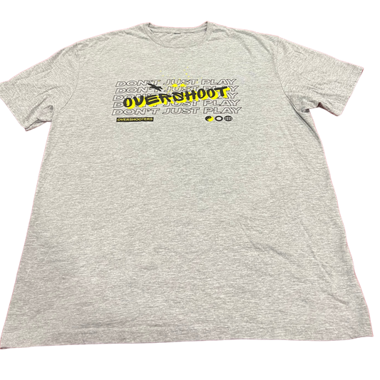 Don’t Just Play Overshoot Training T-Shirt - Grey/Black